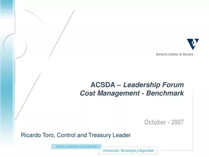 acsda leadership forum cost management benchmark