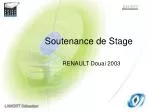 Soutenance de Stage - slide 1