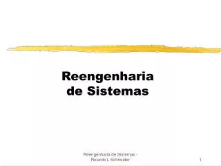 reengenharia de sistemas
