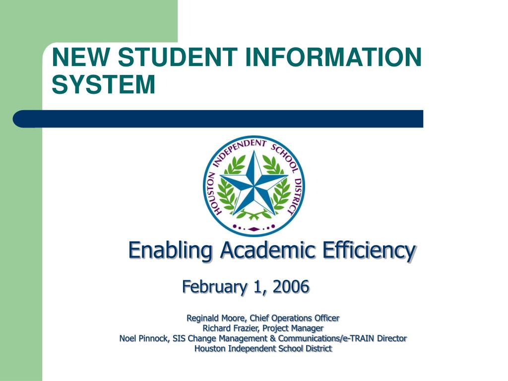 PPT - NEW STUDENT INFORMATION SYSTEM PowerPoint Presentation, free ...