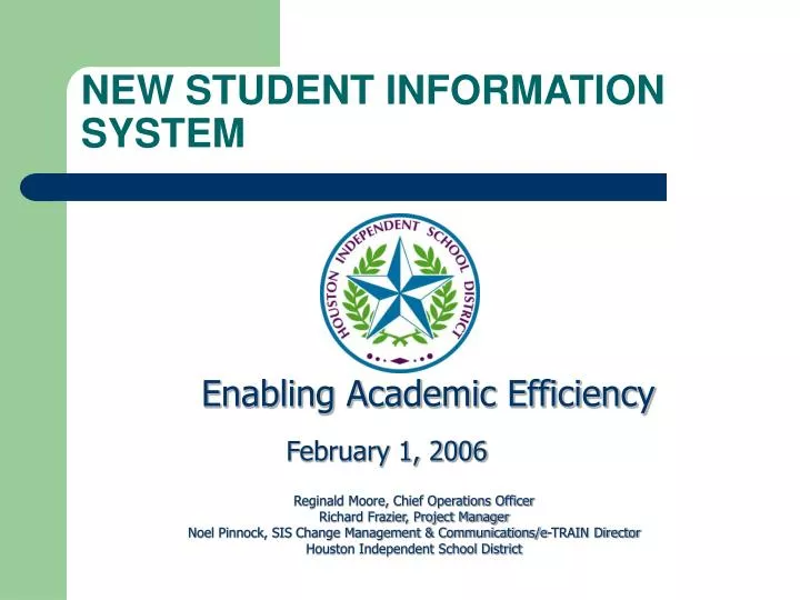 new student information system