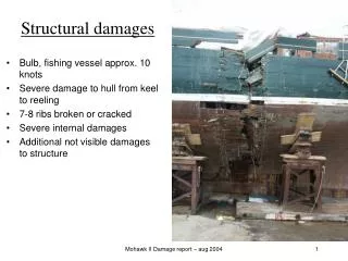 Structural damages