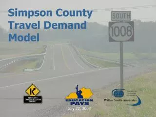 Simpson County Travel Demand Model