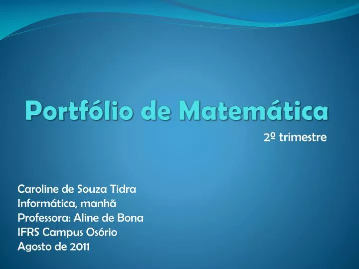 portf lio de matem tica