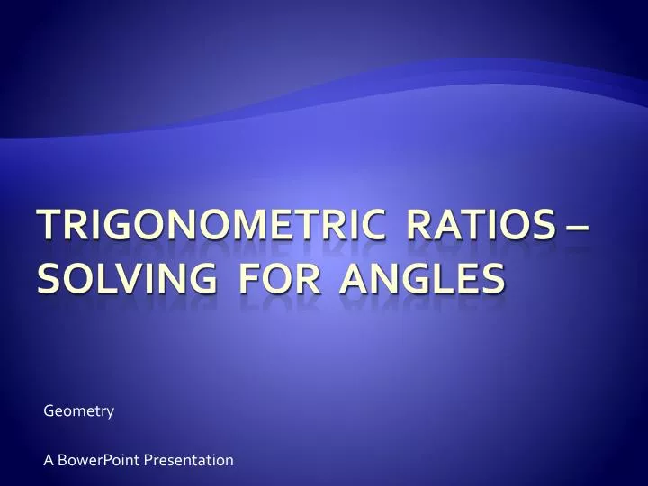 geometry a bowerpoint presentation