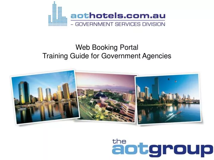 web booking portal training guide for government agencies
