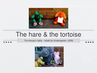 The hare &amp; the tortoise