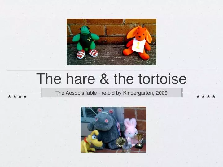the hare the tortoise