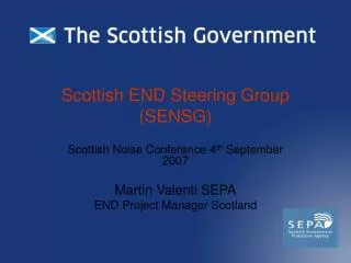 Scottish END Steering Group (SENSG)