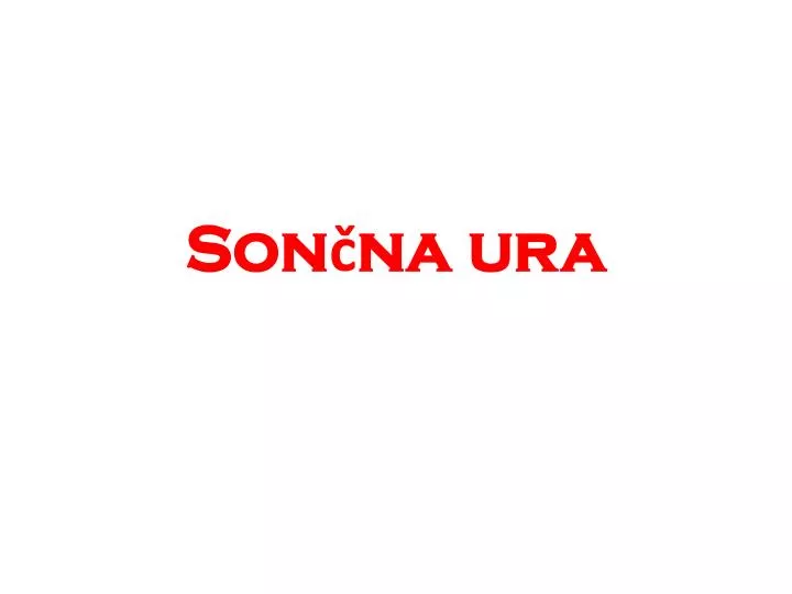 son na ura