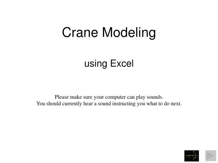 crane modeling
