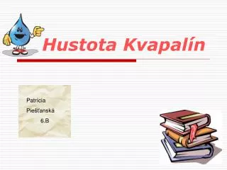 hustota kvapal n
