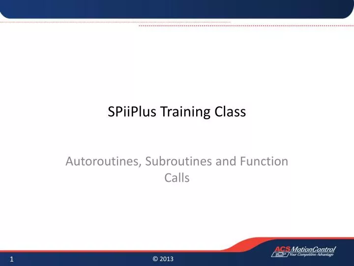 spiiplus training class