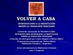 VOLVER A CASA - slide 1