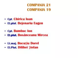 compania 21 compania 19