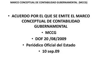 marco conceptual de contabilidad gubernamental mccg