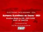 Brazilian Model for EDI / ISPS CODE PORT OF SANTOS