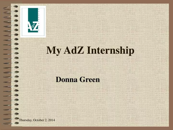 my adz internship