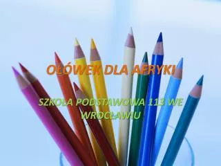 o wek dla afryki