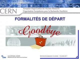 formalit s de d part