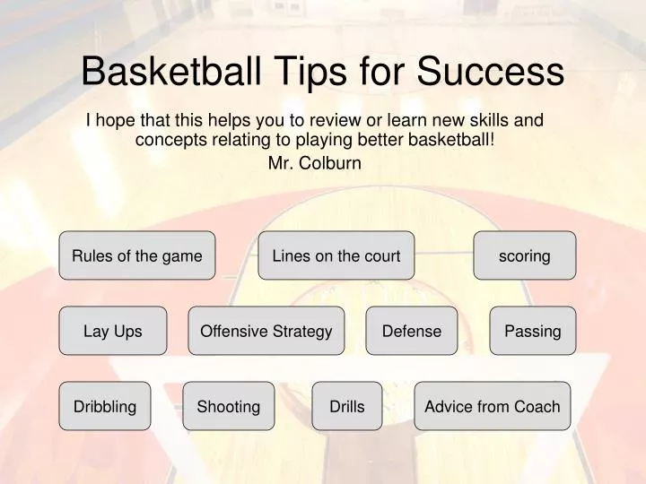 basketball tips for success