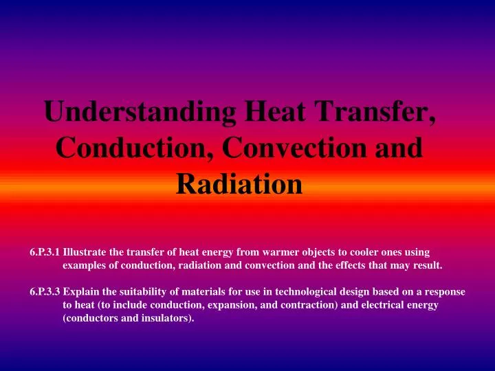 understanding heat transfer conduction convection and radiation