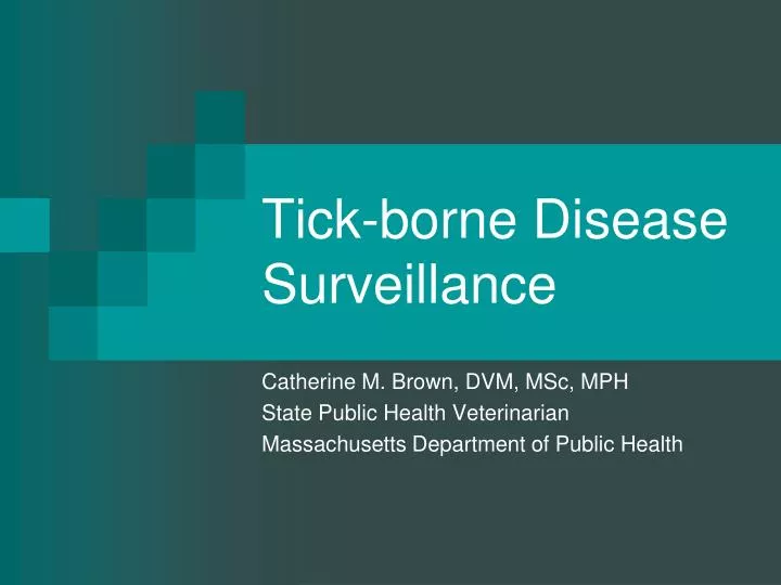 tick borne disease surveillance