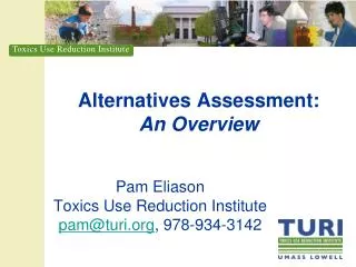 Alternatives Assessment: An Overview