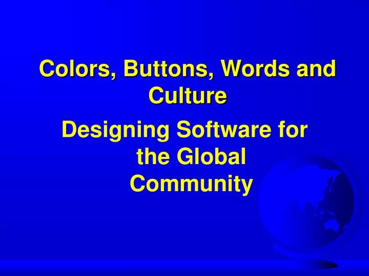 colors buttons words and culture