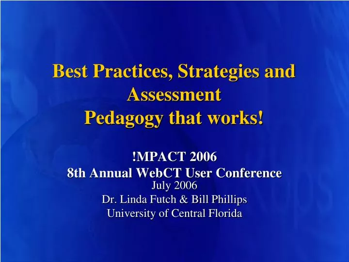 best practices strategies and assessment pedagogy that works