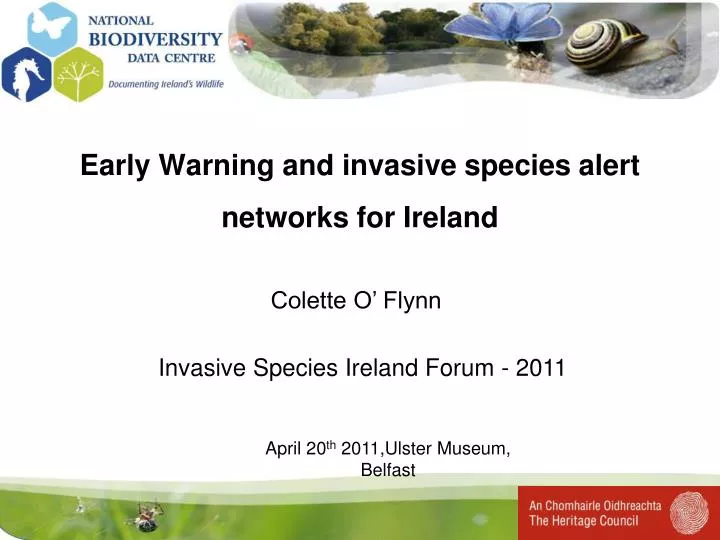 early warning and invasive species alert networks for ireland