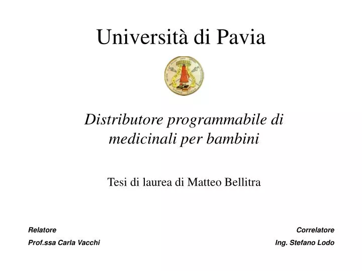 universit di pavia