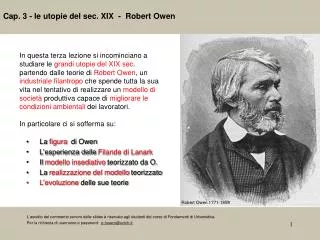 cap 3 le utopie del sec xix robert owen