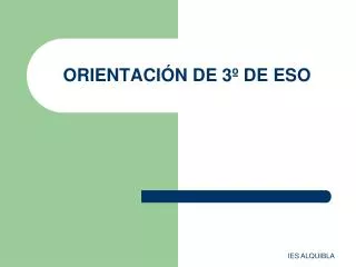 orientaci n de 3 de eso