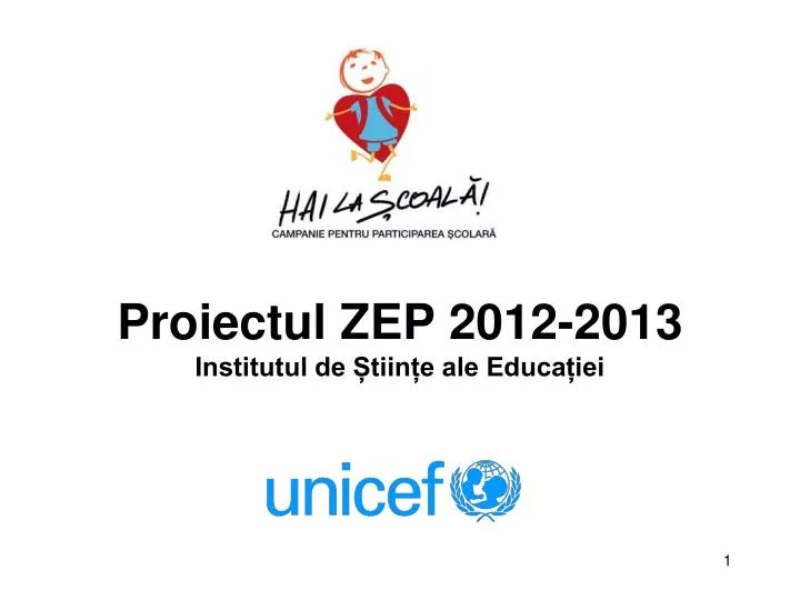 proiectul zep 2012 2013 institutul de tiin e ale educa iei