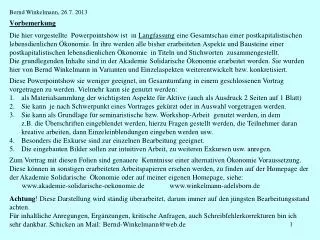 vorbemerkung