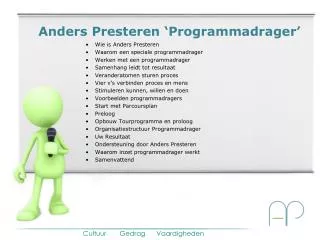 anders presteren programmadrager
