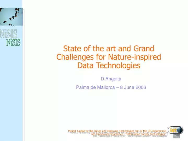 state of the art and grand challenges for nature inspired data technologies