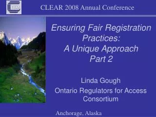 Ensuring Fair Registration Practices: A Unique Approach Part 2