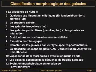classification morphologique des galaxies
