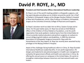 david p roye jr md