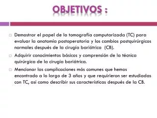 objetivos
