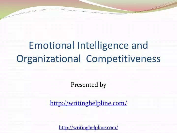 emotional intelligence and organizational competitiveness