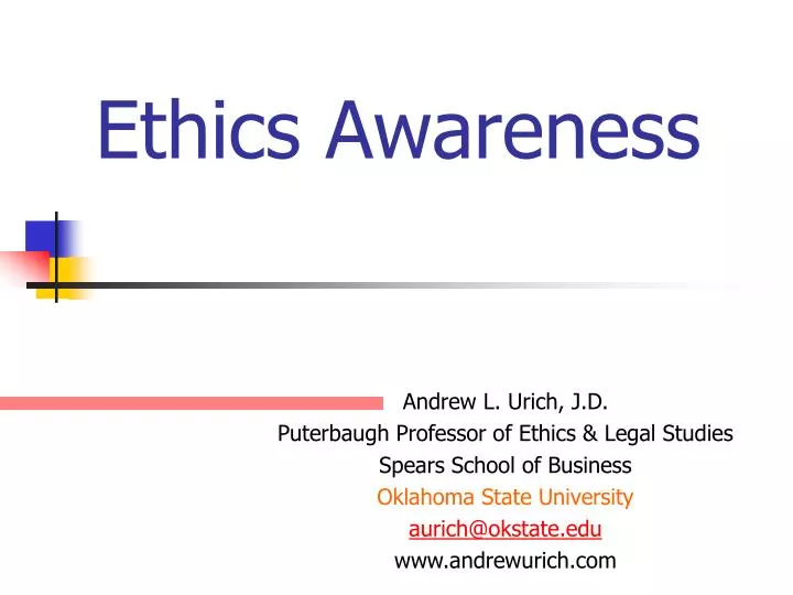 ethics awareness