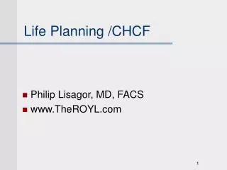 Life Planning /CHCF