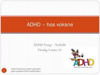 adhd hos voksne