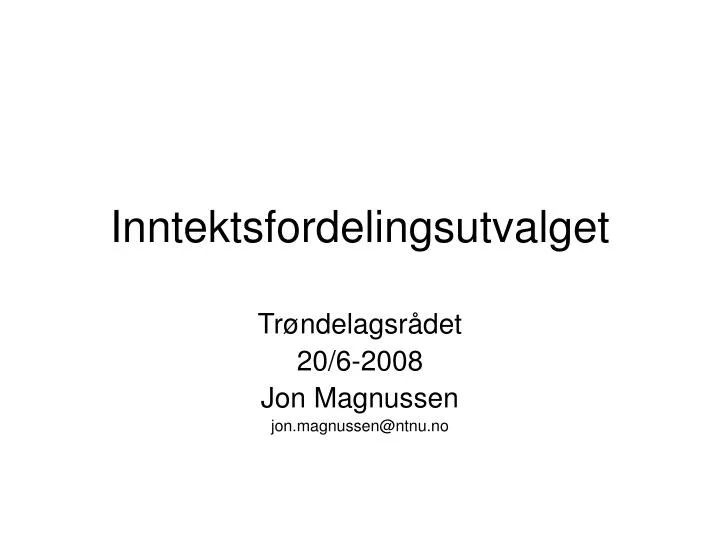 inntektsfordelingsutvalget