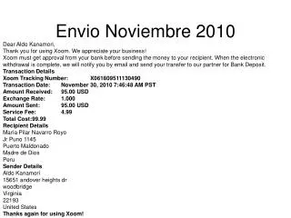 Envio Noviembre 2010