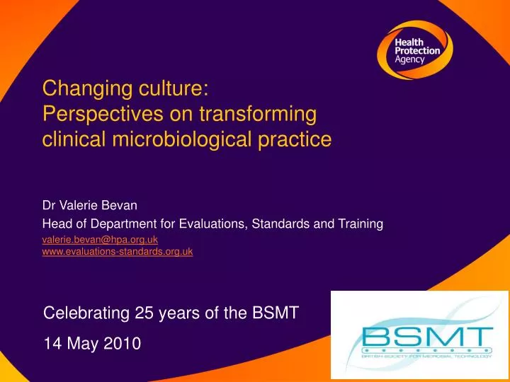 changing culture perspectives on transforming clinical microbiological practice