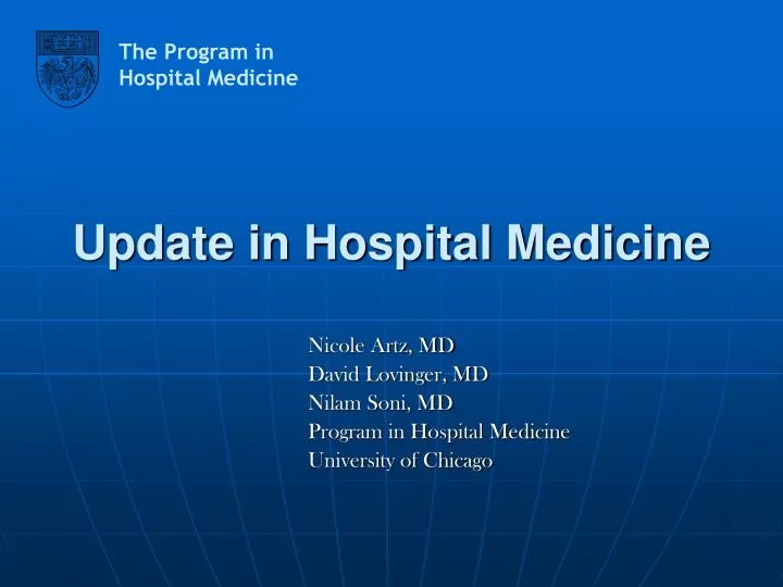 update in hospital medicine
